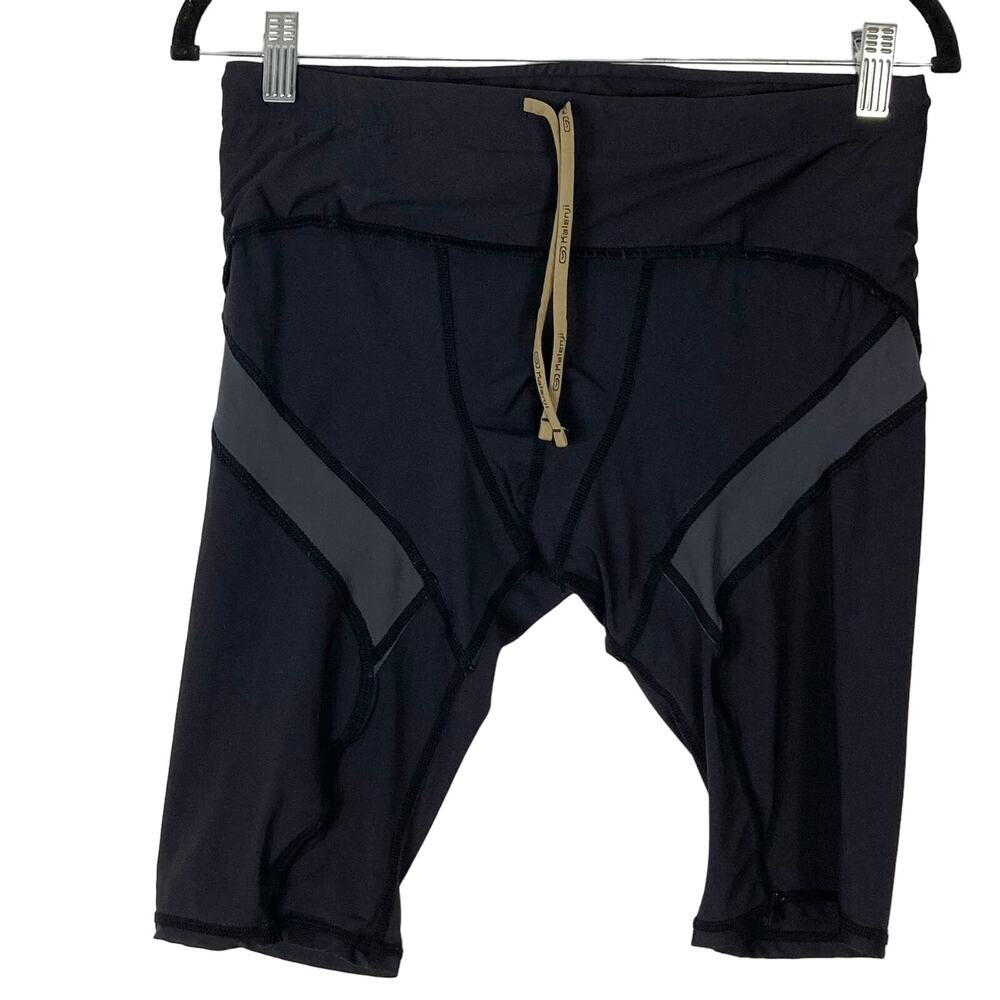 NWOT KALENJI Shorts Men~S W30”Decathlon Black Zip-Pocket Logo Bike Running Sport